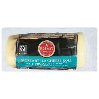 Primo Taglio Cheese Roll Mozzarella & Prosciutto With Basil - 8 Oz