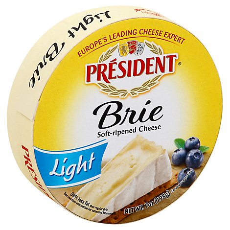 President Cheese Brie Light Round - 7 Oz