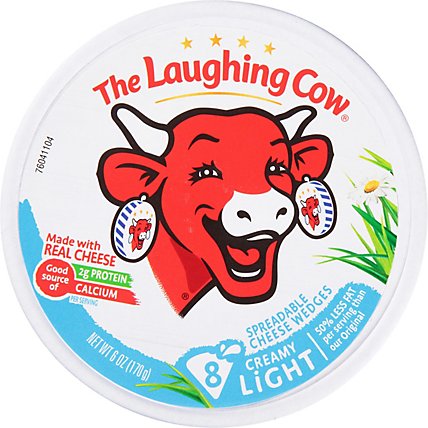 The Laughing Cow Creamy Light Cheese Spread - 6 Oz - Image 1