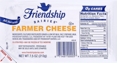 Friendship Cheese Farmers - 7.5 Oz - Image 1