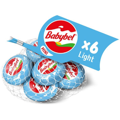 Mini Babybel Light Snack Cheese 6 Pack - 4.5 Oz.