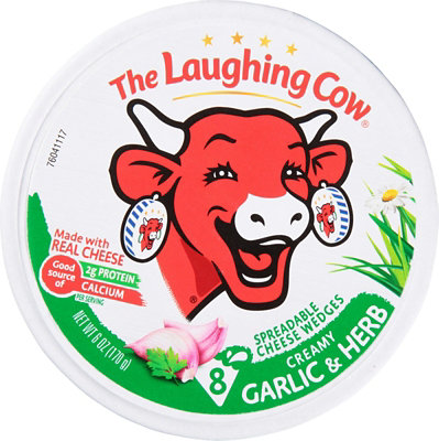The Laughing Cow Creamy  Garlic & Herb Cheese Spread - 6 Oz.