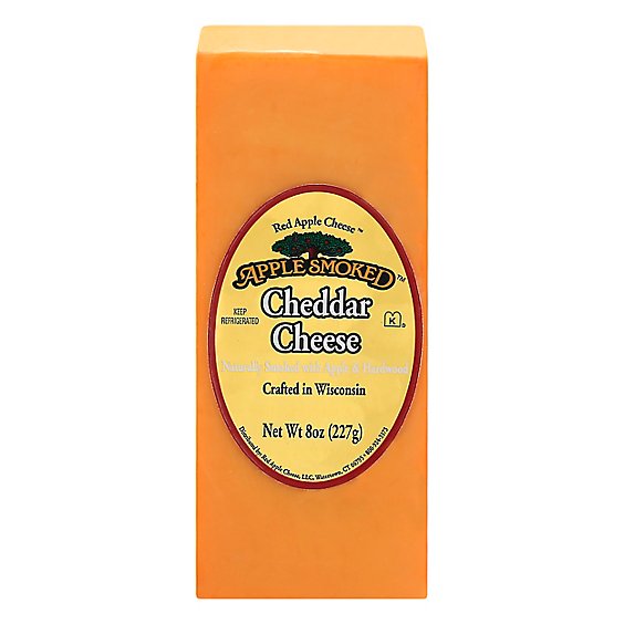 Red Apple Cheese Apple Smoked Cheddar - 8 Oz