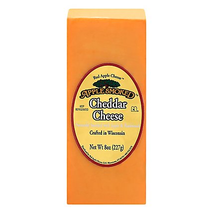 Red Apple Cheese Apple Smoked Cheddar - 8 Oz - Image 1