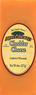 Red Apple Cheese Apple Smoked Cheddar - 8 Oz - Image 2