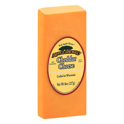 Red Apple Cheese Apple Smoked Cheddar - 8 Oz - Image 1