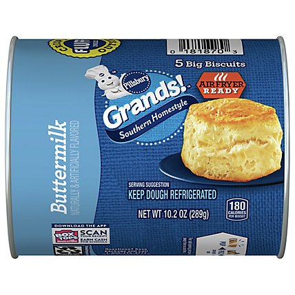 Pillsbury Grands! Biscuits Southern Homestyle Buttermilk 5 Count - 10.2 Oz - Image 1