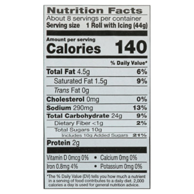 Signature SELECT Cinnamon Rolls with Icing 8 Count - 12.4 Oz - Image 3