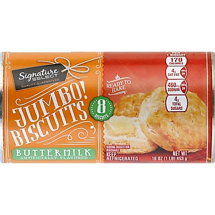 Signature SELECT Biscuits Buttermilk Jumbo 8 Count - 16 Oz - Image 2