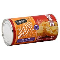 Signature SELECT Biscuits Butter Flavored Jumbo 8 Count - 16 Oz - Image 1