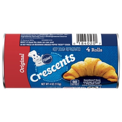 Pillsbury Crescent Dinner Rolls Original 4 Count - 4 Oz - Image 1