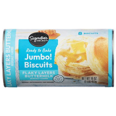 Signature SELECT Biscuits Flaky Buttermilk Jumbo 8 Count - 16 Oz - Image 3