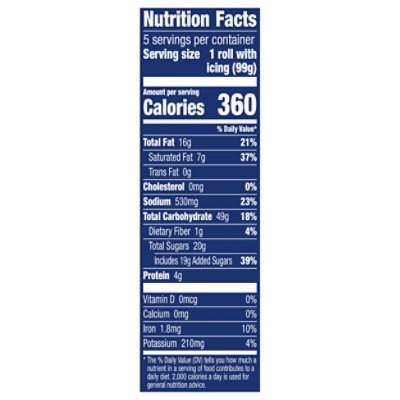 Pillsbury Grands! Cinnamon Rolls Big Flaky Supreme With Icing 5 Count - 17.5 Oz - Image 3