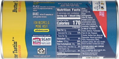 Pillsbury Grands! Biscuits Flaky Layers Butter Tasting Butter Flavor 8 Count - 16.3 Oz - Image 5