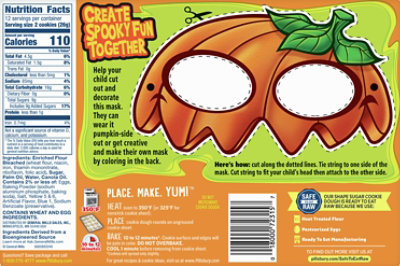 Pillsbury Ready To Bake! Shape Sugar Cookies Pre-Cut Pumpkin 24 Count - 11 Oz - Image 6