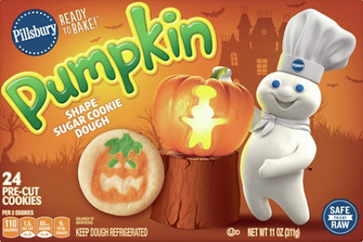 Pillsbury Ready To Bake! Shape Sugar Cookies Pre-Cut Pumpkin 24 Count - 11 Oz - Image 2