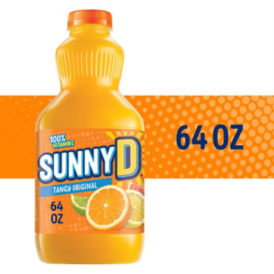 SUNNYD Tangy Original Orange Juice Drink Bottle - 0.5 Gallon - Image 1