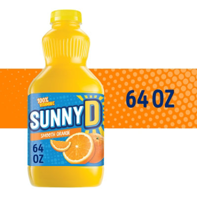 SUNNYD Smooth Orange Juice Drink Bottle - 0.5 Gallon - Image 1