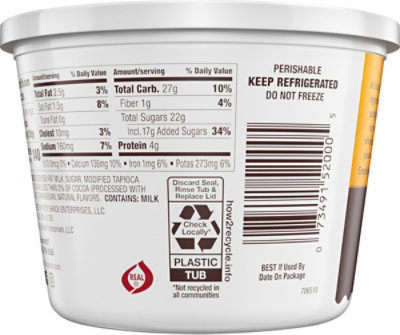 Kozy Shack Original Recipe Chocolate Pudding Tub - 22 Oz - Image 6