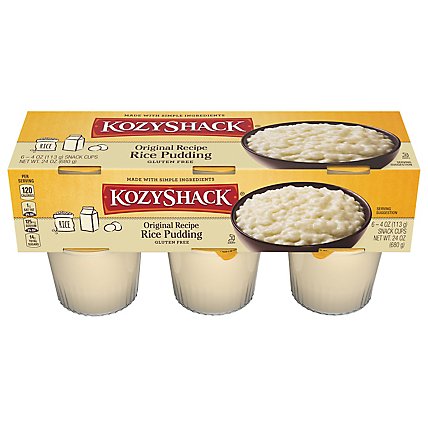 Kozy Shack Original Recipe Rice Pudding 6 Count - 24 Oz - Image 3