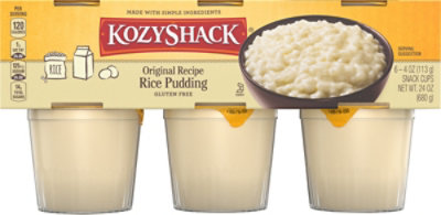 fattigdom Afstem Syd Kozy Shack Original Recipe Rice Pudding 6 Count - 24 Oz - Shaw's