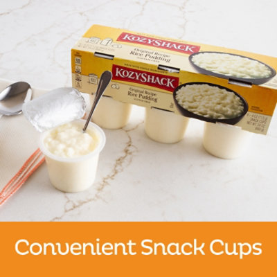 Kozy Shack Original Recipe Rice Pudding 6 Count - 24 Oz - Image 2