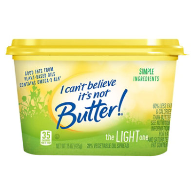 I Cant Believe Its Not Butter! Light Spread - 15 Oz - Image 1