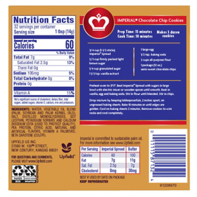 Imperial Spread 53% Vegetable Oil - 16 Oz - Image 2