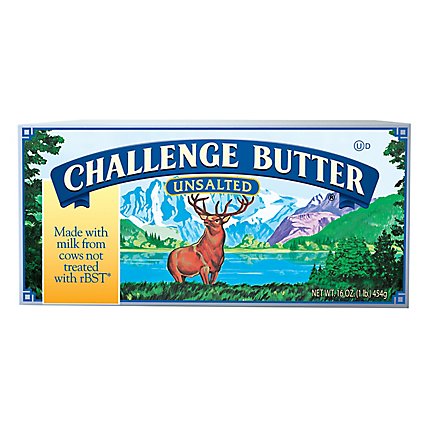 Challenge Butter Unsalted - 16 Oz - Image 1