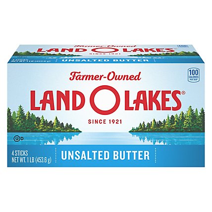 Land O Lakes Butter Stick Unsalted 4 Count - 1 Lb - Image 2