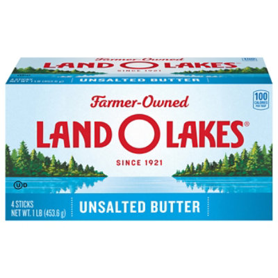 Land O Lakes Unsalted Butter Pack 4 Sticks - 1 Lb - Image 2