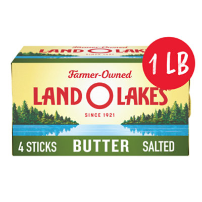 Land O Lakes Butter Stick Salted 4 Count - 1 Lb - Image 1