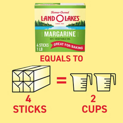Land O Lakes Margarine Pack 4 sticks - 1 Lb - Image 3
