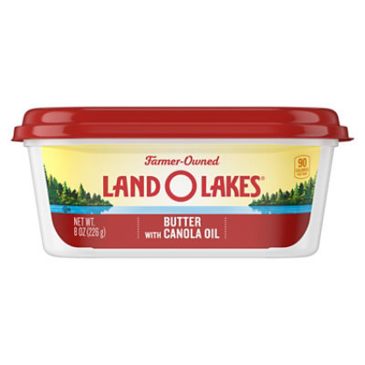 Land O Lakes Butter with Canola Oil Spreadable Tub - 8 Oz