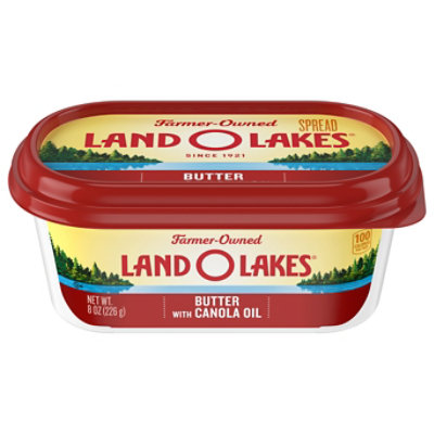 Land O Lakes Butter with Canola Oil Spreadable Tub - 8 Oz - Image 3