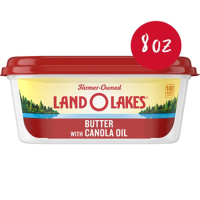 Land O Lakes Butter with Canola Oil Spreadable Tub - 8 Oz - Image 1