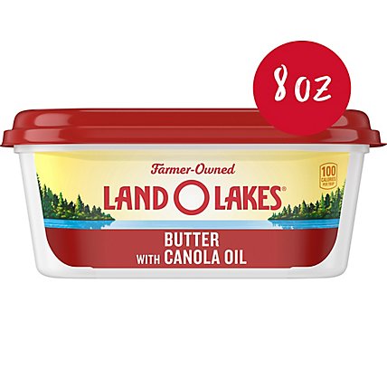 Land O Lakes Spreadable Butter with Canola Oil - 8 Oz - Image 1