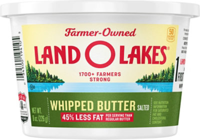 Land O Lakes Salted Whipped Butter Spreadable Tub - 8 Oz - Image 6