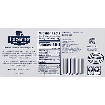 Lucerne Butter Salted Sweet Cream 4 Quarters - 16 Oz - Image 5