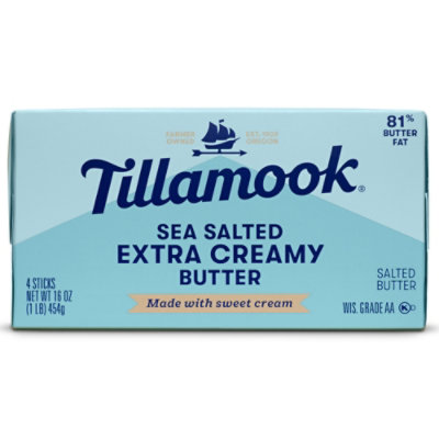 Tillamook Extra Creamy Salted Butter Sticks Multipack - 4-16 Oz