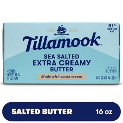 Tillamook Extra Creamy Salted Butter Sticks Multipack - 4-16 Oz - Image 1