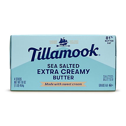 Tillamook Extra Creamy Salted Butter - 16 Oz - Image 1