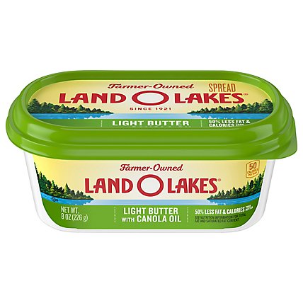 Land O Lakes Light Butter With Canola Oil Tub - 8 Oz - Image 3