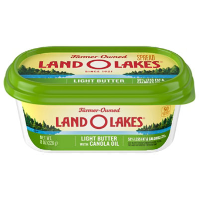 Land O Lakes Light Butter with Canola Oil Spreadable Tub - 8 Oz - Image 2