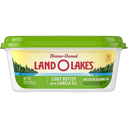 Land O Lakes Light Butter With Canola Oil Tub - 8 Oz - Image 2