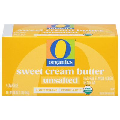 O Organics Butter Sweet Cream Unsalted 4 Count - 16 Oz - Image 2