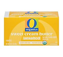 O Organics Organic Butter Sweet Cream Unsalted 4 Count - 16 Oz