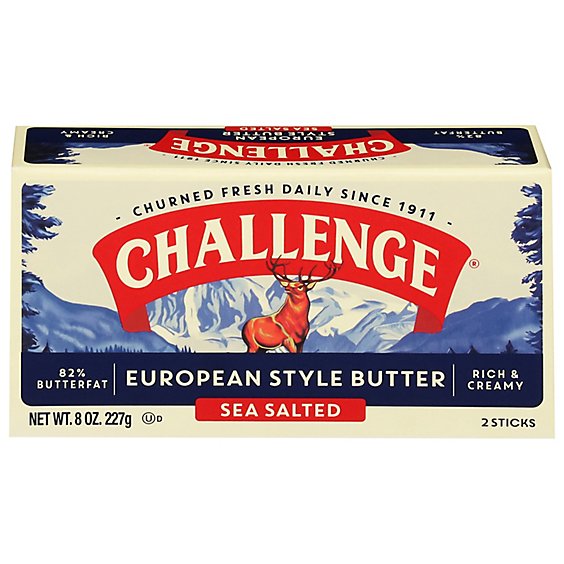 Challenge Butter European Style with Sea Salt - 8 Oz