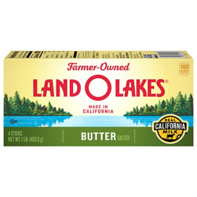 Land O Lakes Salted Butter Sticks 4 Count - 1 Lb - Image 1