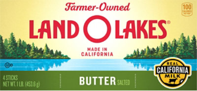 Land O Lakes Salted Butter Sticks 4 Count - 1 Lb - Image 2